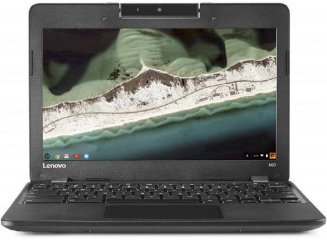 레노버 N23 크롬북 11.6인치 HD 노트북 셀러론 N3060 1.6GHz 4GB RAM 16GB 솔리드 스테이트 드라이브 크롬 OS CAM(리뉴얼), 레노버 N23 크롬북 11.6인치 HD 노트북, 셀러론