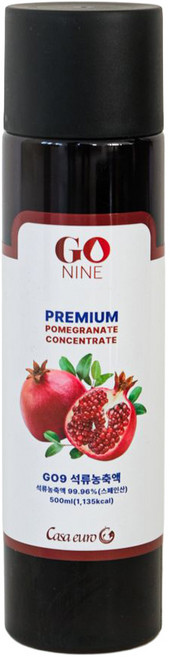 GO9 100% 스페인산 석류농축액 65brix, 500ml, 4개