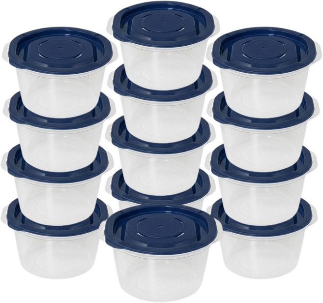 그린:디 국내생산 냉동밥 전자레인지용 보관용기, 13세트, 네이비