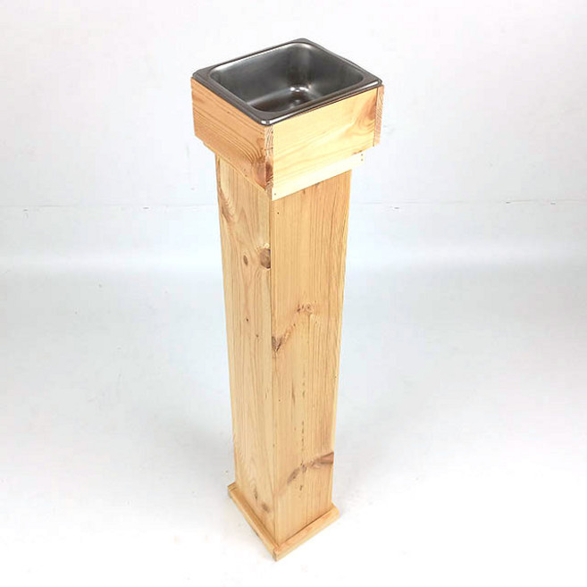 업소용 재떨이 건물 야외 흡연실 스탠드 높은, 재떨이-스탠드형(무도색)18x16x79cm, 1개