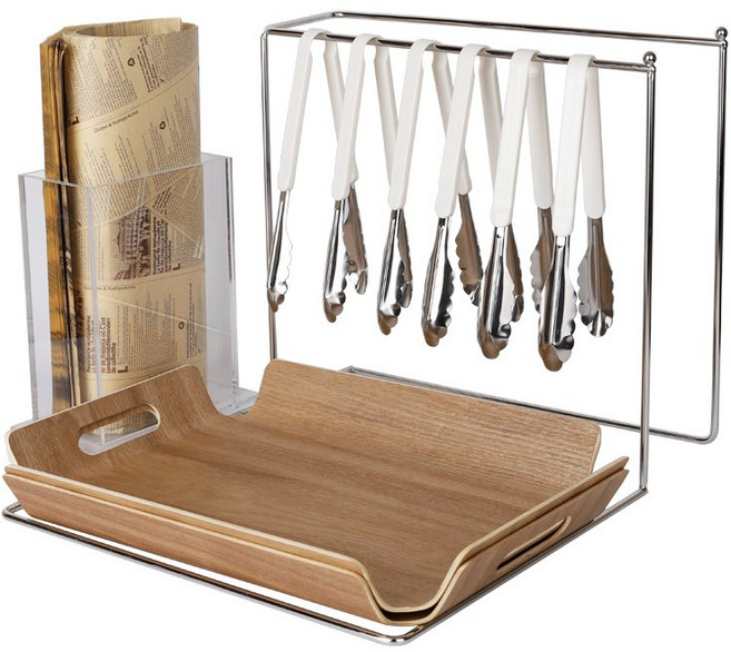 글루텐 L형집게걸이_대 빵집게거치대 빵집게걸이 베이커리진열용품, 1개