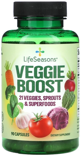 LifeSeasons 베지 부스트 캡슐 90정 LifeSeasons (라이프시즌스), LifeSeasons, 베지 부스트, 캡슐 90정, 1개 - 쿠팡