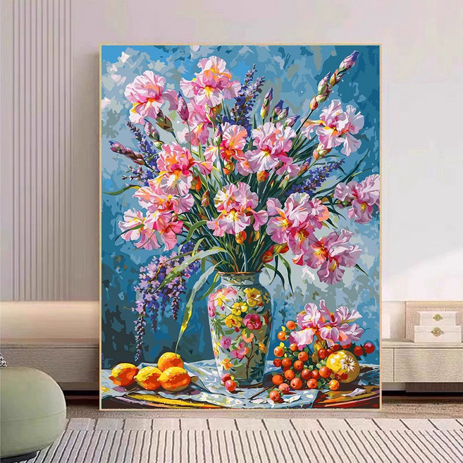 DIY 유화그리기 위메이크페인팅 인테리어 명화그리기 아트, 40x50cm 실목, 아이리스의 꿈 60색, 1개