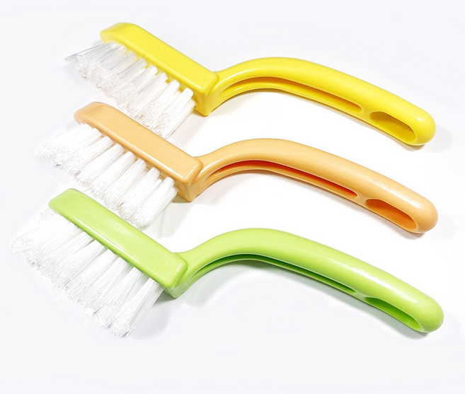 일본 고쿠보 V컷 청소 브러쉬 x3개 (핑크 오렌지 그린)