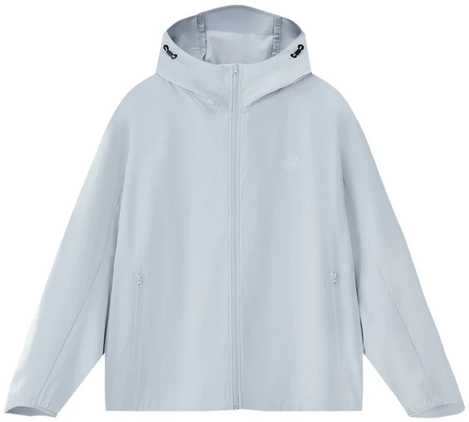 Lonsd 야외 탄성 모자 경량 통기성 남여 태양 보호 의류 나일론 긴 소매 지퍼 클로저 안티 자외선 장비, 01 밝은 회색