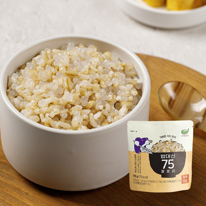한채원 밥대신 75 칼로리 현미 귀리 곤약밥 잡곡 즉석밥, 110g, 15개