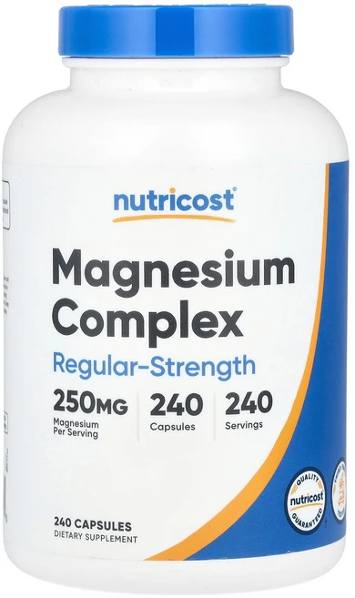 뉴트리코스트 마그네슘 컴플렉스 복합체 250mg 240캡슐, 상세페이지 참조, 상세페이지 참조, 240정, 1개 - 쿠팡