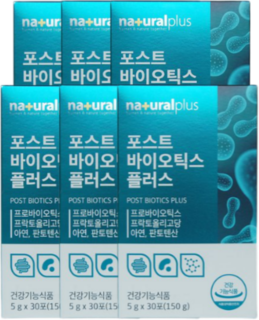 모유 유산균 김치 유산균 락토바실러스 가세리 루테리 프리바이오틱스 포스트 바이오틱스 포스터 파라바이오틱스 5세대 유산균 아연 판토텐산 6 박스, 6개, 150g