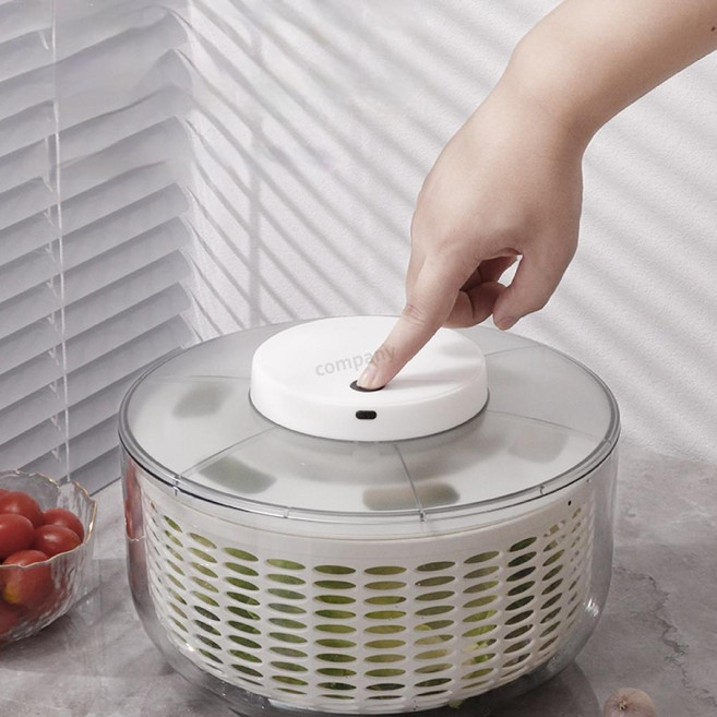샐러드 스피너 야채 회전기 채소 짤순이 탈수기 과일 6L, 1개, 신형 전기 탈수기 6L