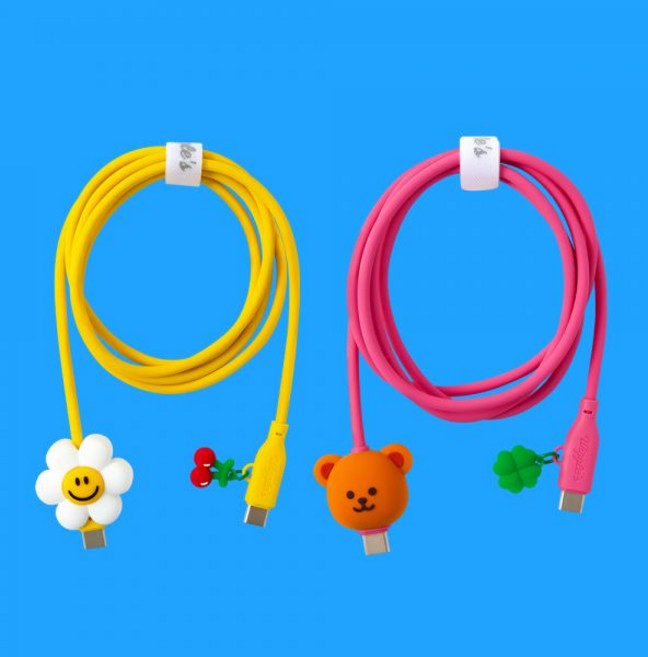 [위글위글] 컬러 60W C to 초고속 케이블 - Smile We Love 499023, Wiggle Bear, Wiggle Bear