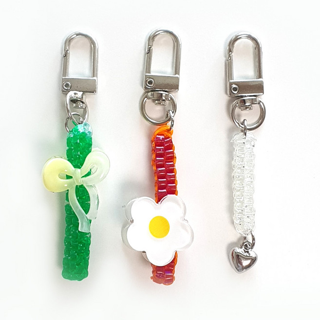 꾀조은 스쿠비두 룰라끈 매듭 공예 10컬러, 1개, 주황