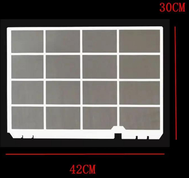 도시바 에어컨 필터 왼쪽 19x30cm/오른쪽 42x30CM 먼지 스크린 부품, 03 Right, 1개