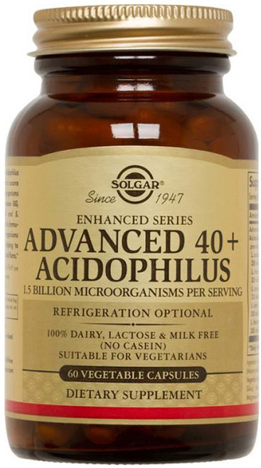SOLGAR 40+乳酸菌膠囊, 120顆, 1罐