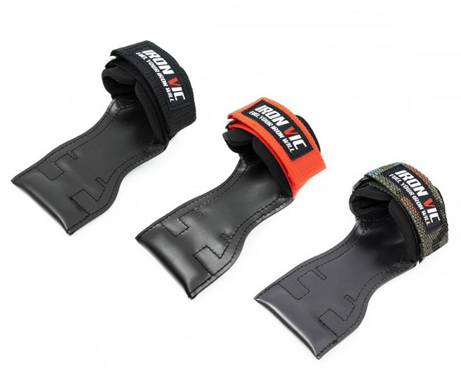 아이언빅 퀵그립 헬스 스트랩, 카모, 1세트