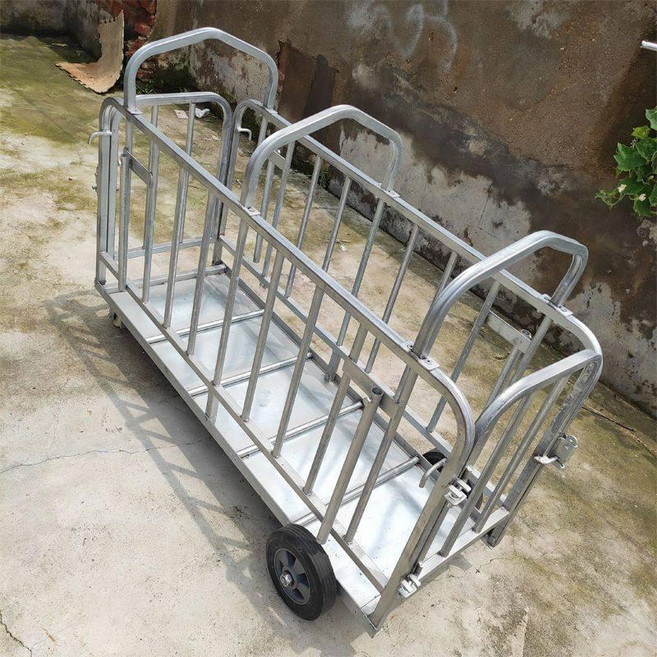 양돈장 운반카트 사육장 운반용 사료구루마 수레 다목적용, 1개, 1.8 x 0.6m 확장 보강 적재 B