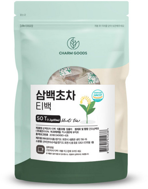 삼백초차 티백, 1.2g, 1개