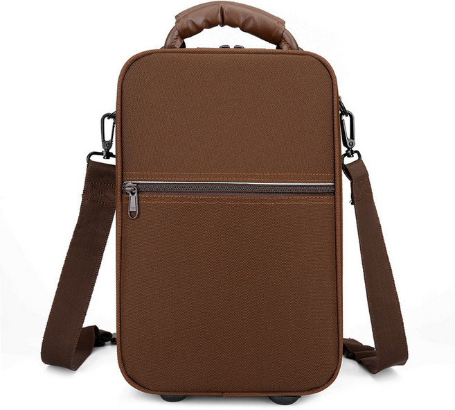 백팩 제습 클라리넷 오보에 악기보호 가방 제품 숄더백, 1개, I_더블 플루트 가방 커피 더블 백팩