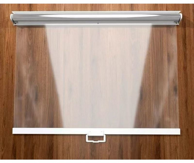 냉장고 롤스크린 투명 가림막 쇼케이스 블라인드, 80cm 무공 기본 1.5m