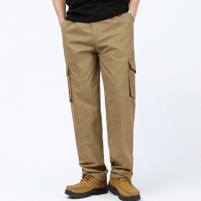 차쿠 남성 카고 바지 면바지 등산바지 캠핑바지 중년 캐주얼팬츠 빅사이즈