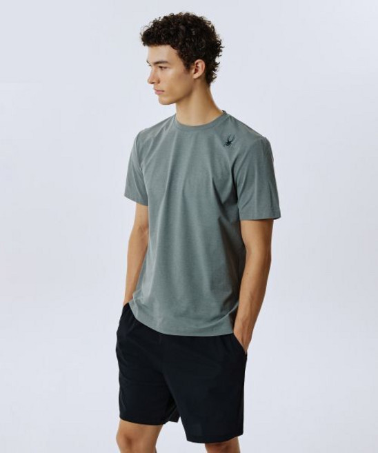 스파이더 spyder 남성 냉감 4WAY 빅 레터링 반팔 티셔츠 SPJFCNRS202MKHA ST802152