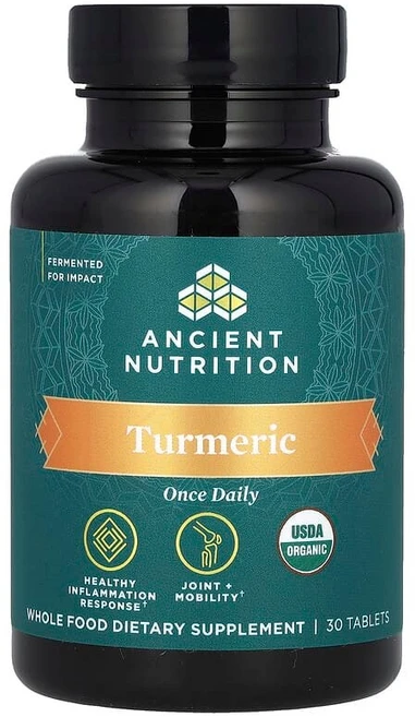 Ancient Nutrition 강황 하루 1회 30정, 1개 - 쿠팡