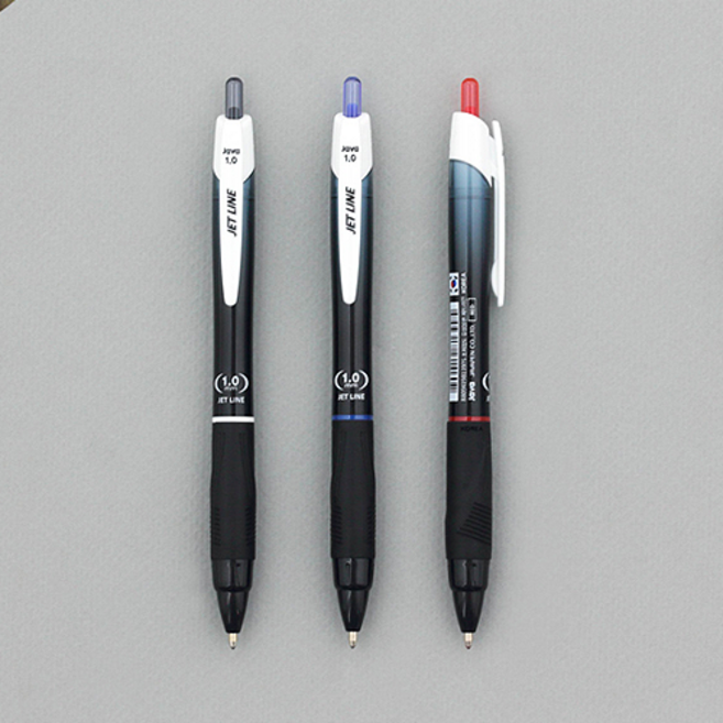 자바펜 제트라인 볼펜 1.0mm, 검정, 24개