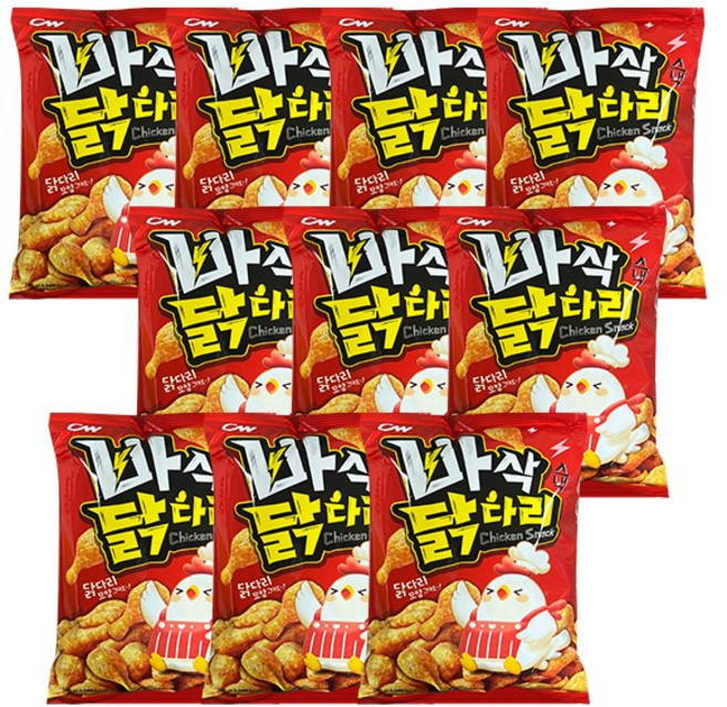 청우 바삭 닭다리 스낵, 200g, 10개