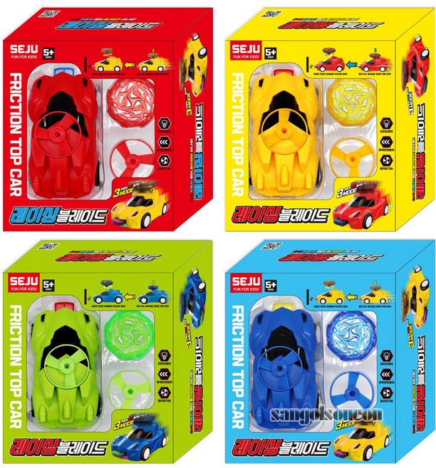 산골소년 레이싱 블레이드 팽이 플라잉 놀이 후렉션 자동차 어린이 남아 장난감 선물, 상세페이지 참조, 1개