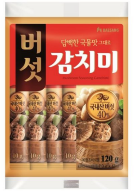 대상 버섯 감치미 조미료, 10g, 12개