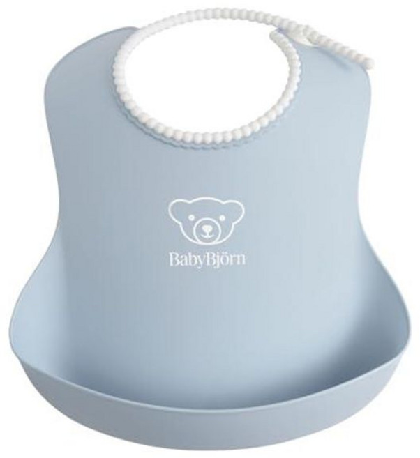 베이비뵨 초경량 파스텔 이유식 방수 턱받이 목둘레 조정가능, 단품, 1개입, 파우더블루