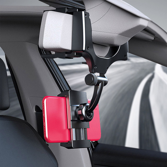 엑스핏 리얼뷰 룸미러 거치대, 1개, 블랙