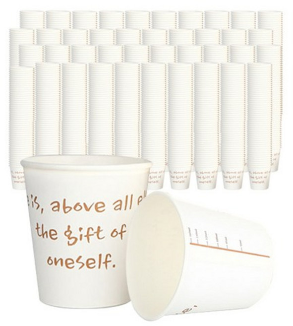 서연 계량 눈금 종이컵 175ml, 1000개입, 1세트