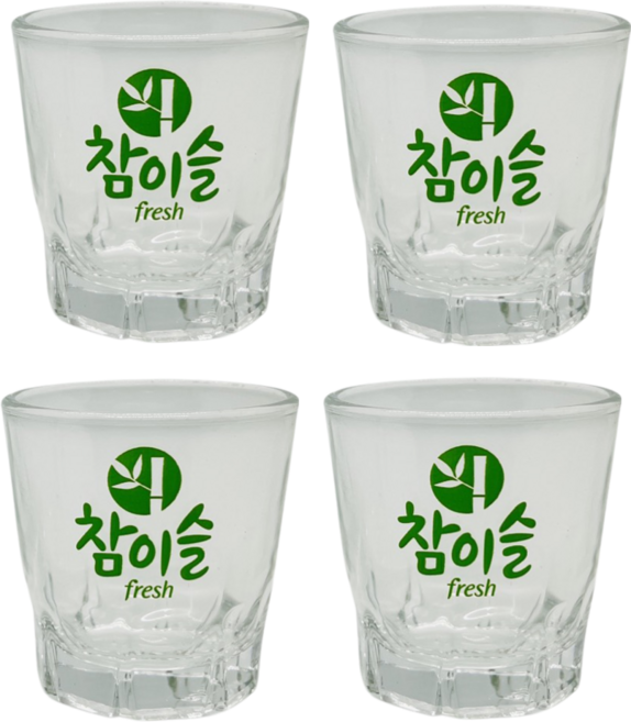 10위 - 참이슬 fresh 전용 소주잔, 혼합색상, 4개