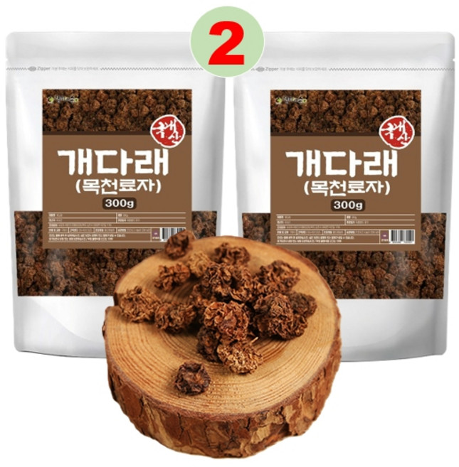 국산 개다래 열매 충영 목천료 차 효능 먹는법, 2개, 300g