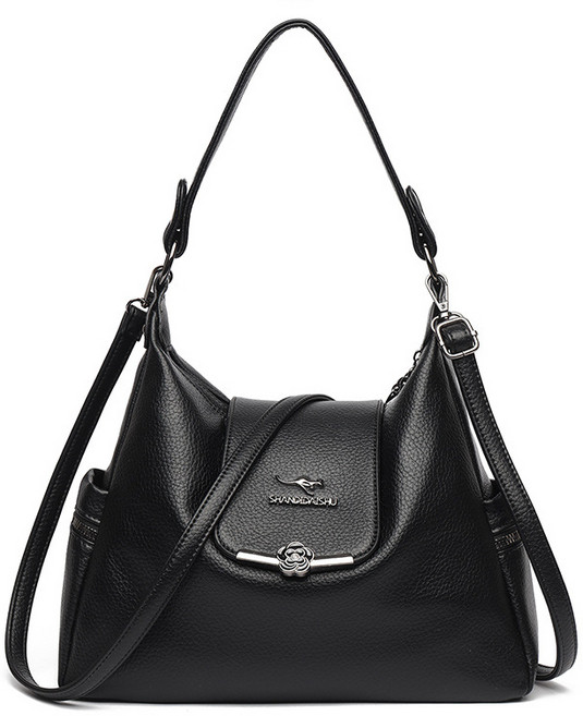 리치모리 소프트 레더 플랩 숄더 크로스백