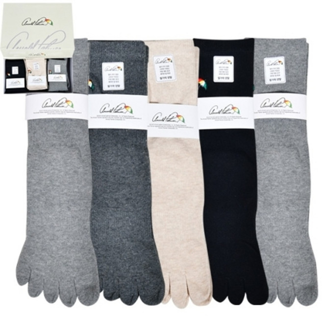 기타 아놀드파마 숙녀 무지 발가락 장목 양말0085wf