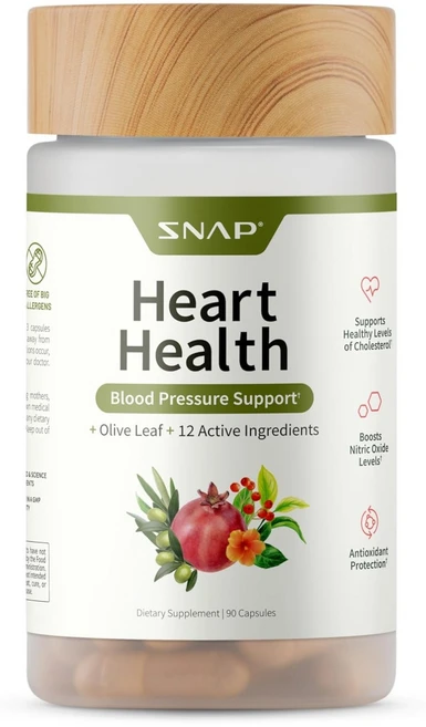 스냅 심장 건강 90캡슐 코큐텐 마늘 올리브잎 비트뿌리 히비스커스 강황 블랙페퍼 그린커피, 1개, 90정 - 쿠팡