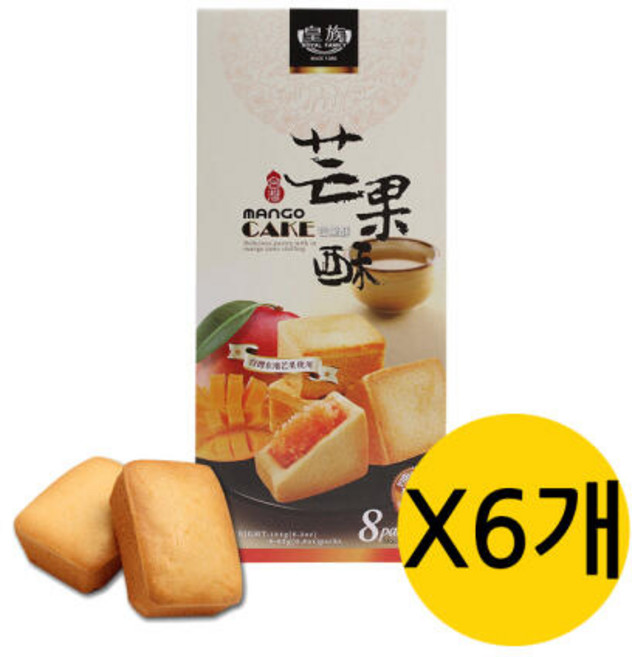 아트박스/모어바이 대만 펑리수 케익 망고 184g x 6개