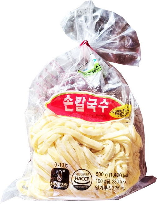 칠갑농산 손칼국수(구) 500g(약4인분) X 10개입 BOX, 500g, 10개