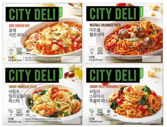 삼립 시티델리 미식 파스타 라이스 골라 담기 6입, 알리오올리오 3입 + 로제치킨라이스 3입, 1세트