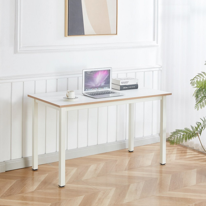 나인홈 프리 테이블 카페 독서 다이닝 식탁 일자형 데스크 입식 책상 1500x750, 화이트(WWD3079-WH)