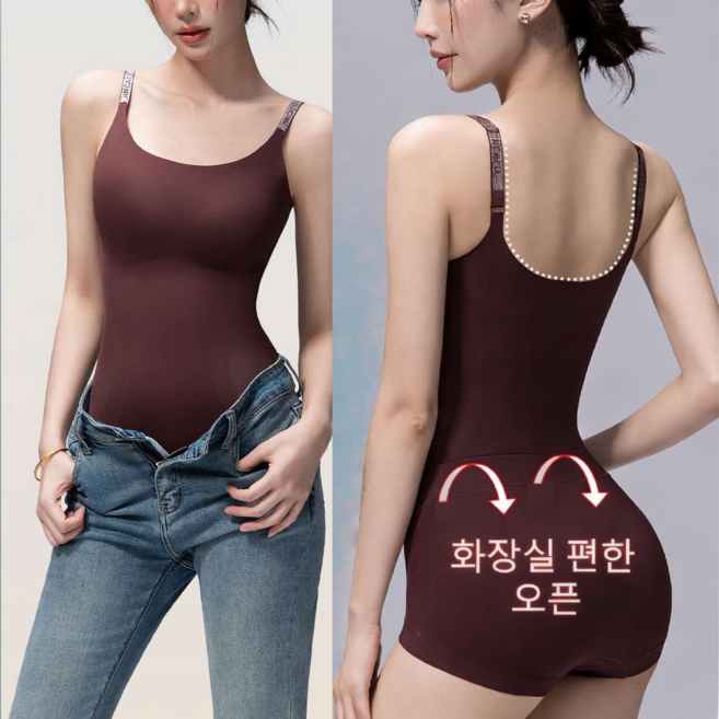 JQS 올인원 심리스 보정속옷 뒤트임 구조 화장실 편한 디자인 장시간 착용 편안한 슬림웨어 3XL 103