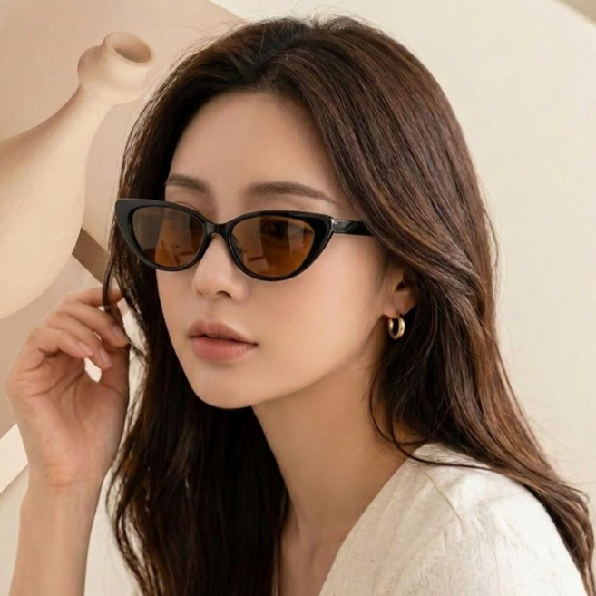 holssi 자외선차단 캣아이 패션 선글라스