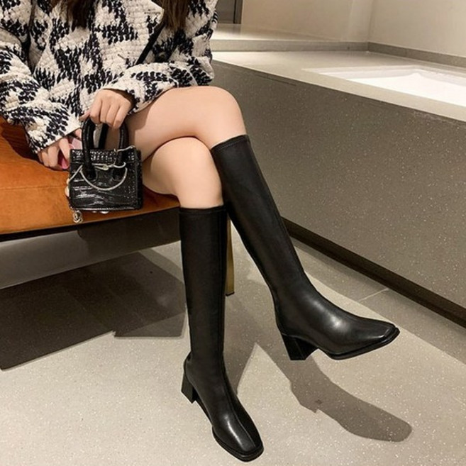 [당일출고] 쏭스마켓 핏감 베이직 롱부츠 쫀쫀한 부츠 코디 2466