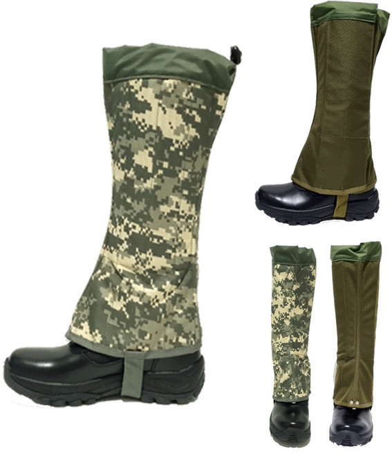 우일무역 안전 발목 치마 심마니 벌초 등산용 뱀 방수 각반 군용 밀리터리 낚시 스패츠 방수발토시, L, 디지털ACU, 1개