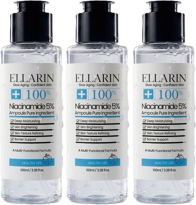 엘라린 나이아신아마이드 앰플 5% 원액, 3개, 100ml
