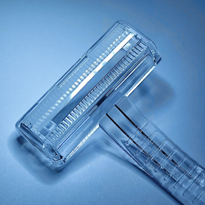 세레이져 NEW 남성용 세라믹 면도기 바디 제모기 쇠독 알레르기 트러블 방지 휴대용 건식 습식 안전 클래식 날면도기, 1개, 1개입