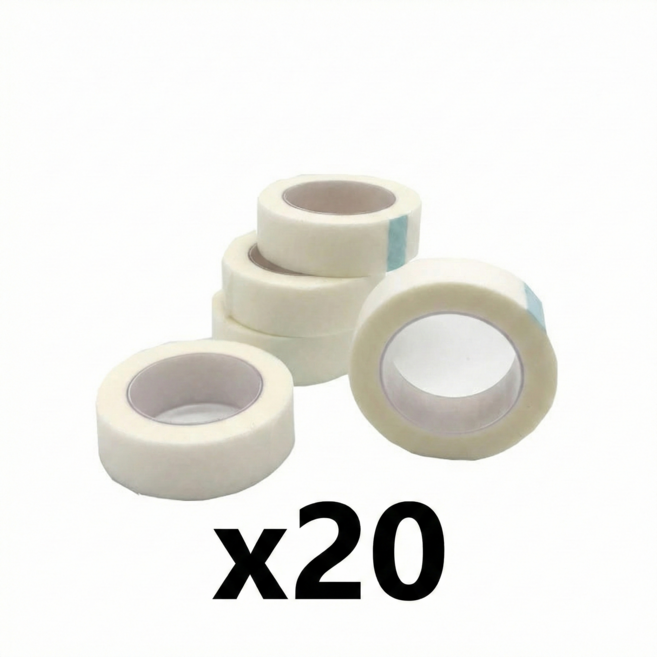 하이파이 테이프 속눈썹 연장 저자극 속눈썹연장 펌 착붙, 20개, 속눈썹테이프 화이트