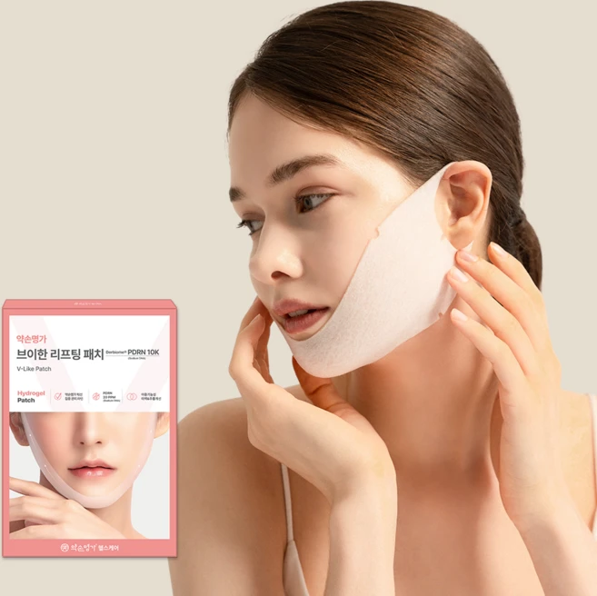 약손명가 브이한 리프팅패치 턱선 브이라인 미백 주름개선 패치, 1박스 - 쿠팡