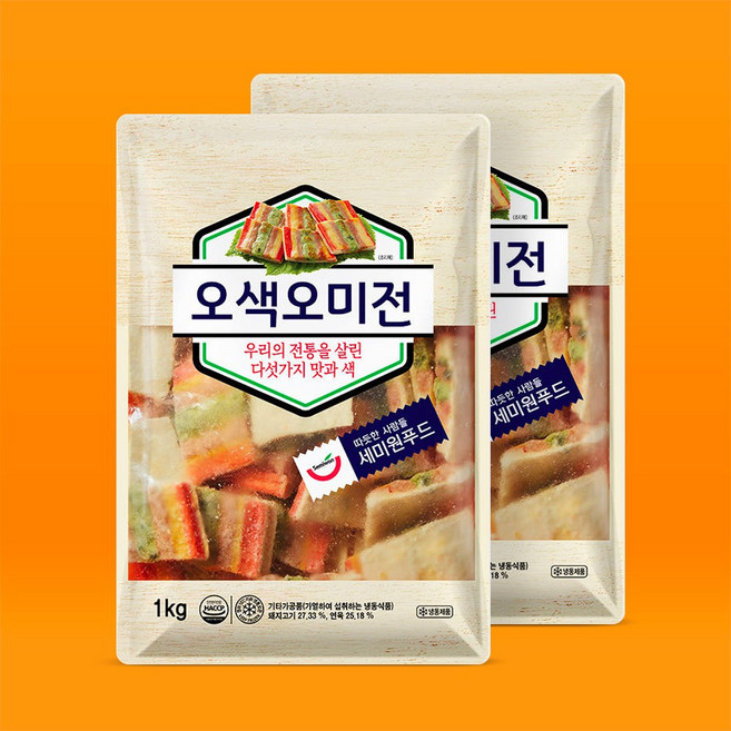 세미원 오색오미전, 2개, 1kg